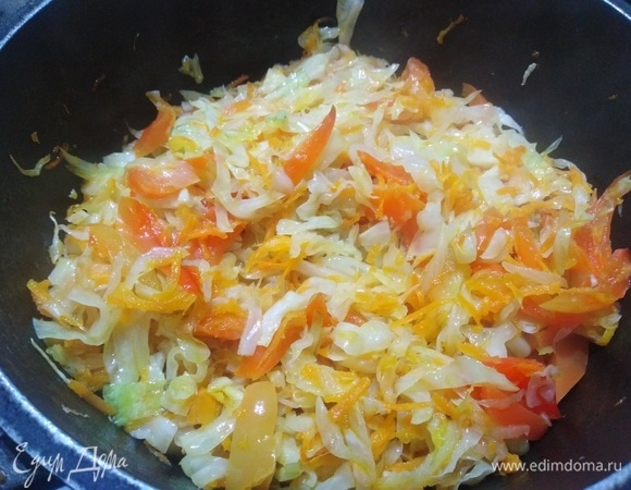 Жарить, помешивая, 10 минут.