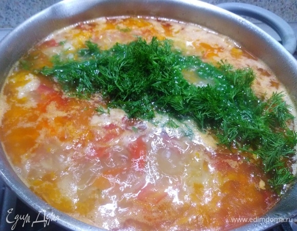 В конце готовки добавить укроп.