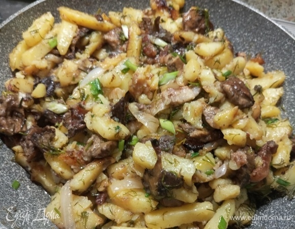 Перемешать, выключить огонь.