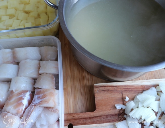 Процедить бульон.