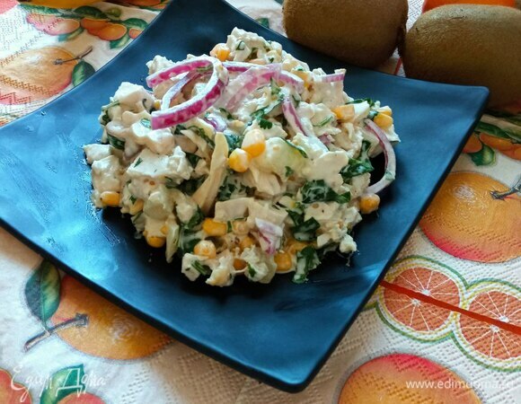 Салат готов! Приятного аппетита!