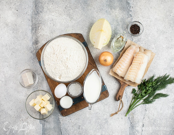 Для приготовления выпечки понадобятся такие ингредиенты.