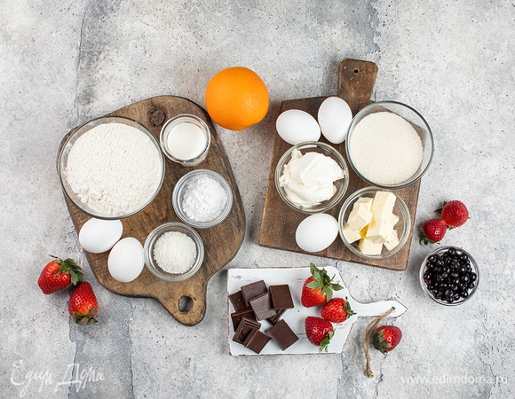 Для приготовления десерта понадобятся такие ингредиенты.