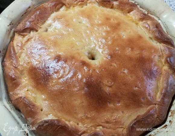 Поставить в заранее разогретую до 185°C духовку. Выпекать 35 минут.