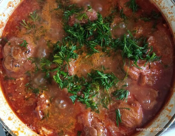 Добавляем любимую зелень.