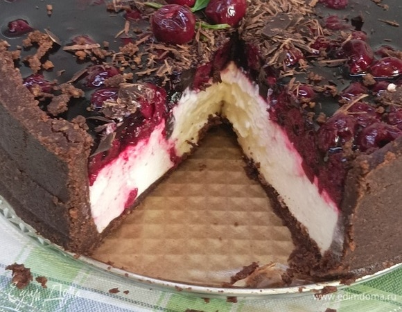 День был жарким, и мы наслаждались этим прохладным десертом не с чаем, а с домашним лимонадом.