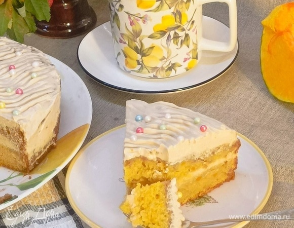 От такого солнечного кекса и настроение поярче. Приятного чаепития!