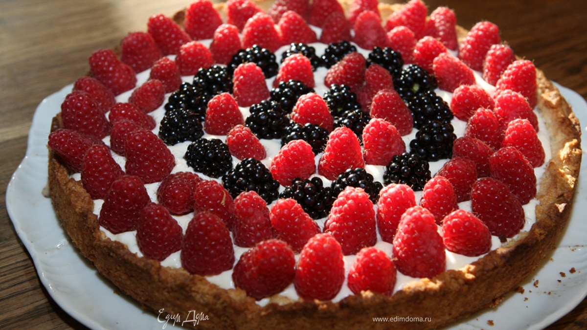 Торт с малиной 