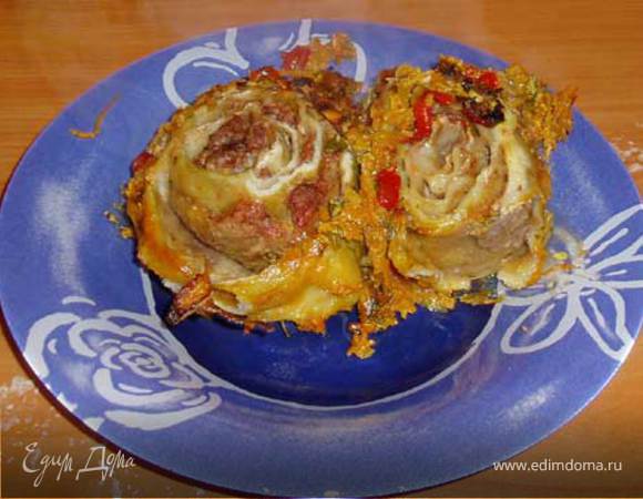 Ленивые пельмени с овощами