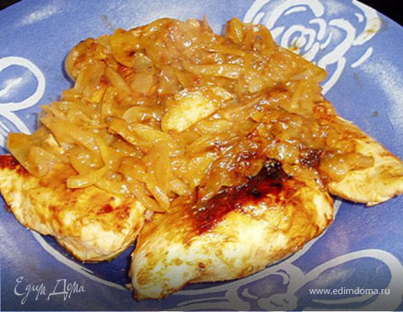 Курица-барбекю на сковородке