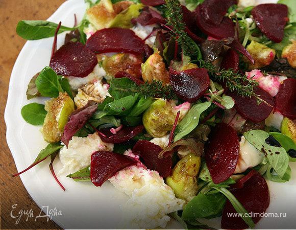 Салат из свеклы с инжиром и моцареллой Салат из свеклы с инжиром и моцареллой