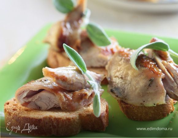 Кростини с кроликом Кростини с кроликом