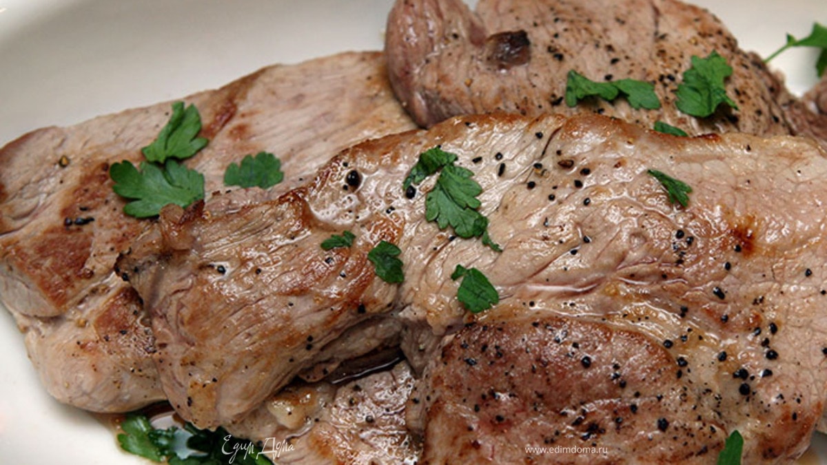 Свинина с фасолью и шпинатом