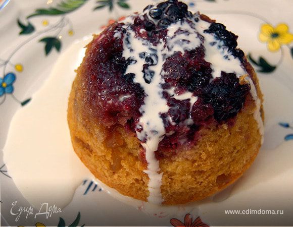 Ежевичные пудинги с имбирем Ежевичные пудинги с имбирем