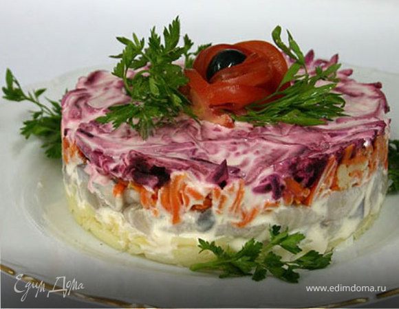 Селедка под шубой в кольце