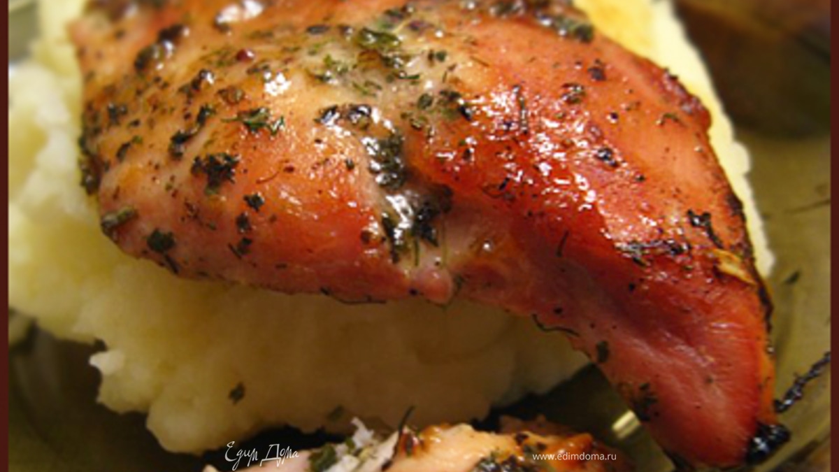 Куриное филе в медовом соусе с травами