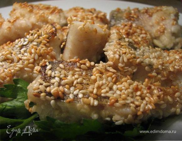 Судак в кунжуте