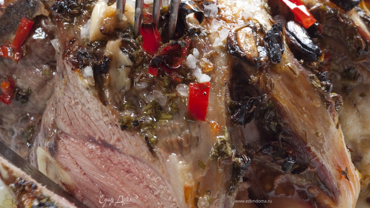 Баранина с тмином и мятой