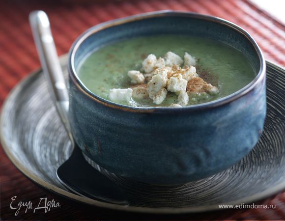 Огуречный суп-крем с фетой
