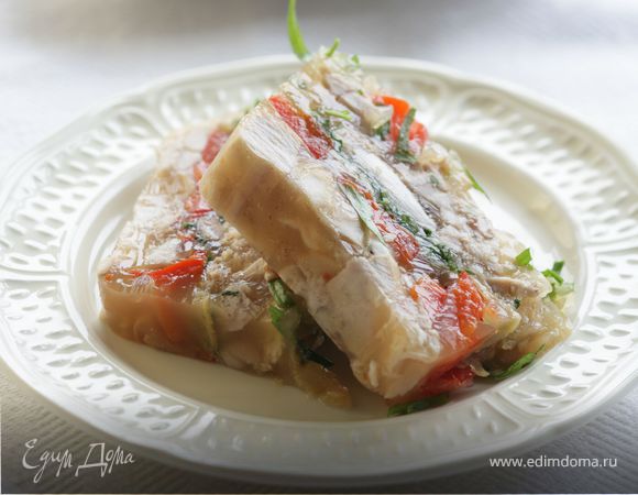 Заливное из кролика со сладким перцем Заливное из кролика со сладким перцем