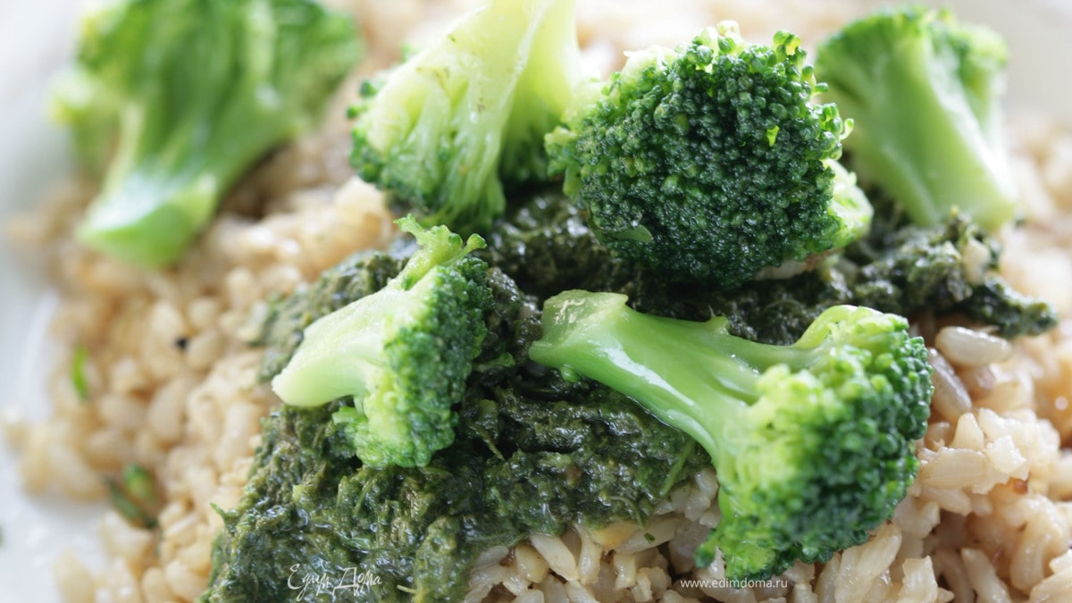 Рис с брокколи по-китайски