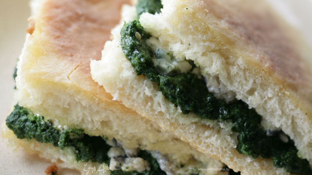 Пышки со шпинатом 