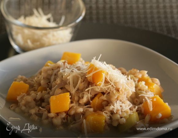 Перловое ризотто с тыквой 