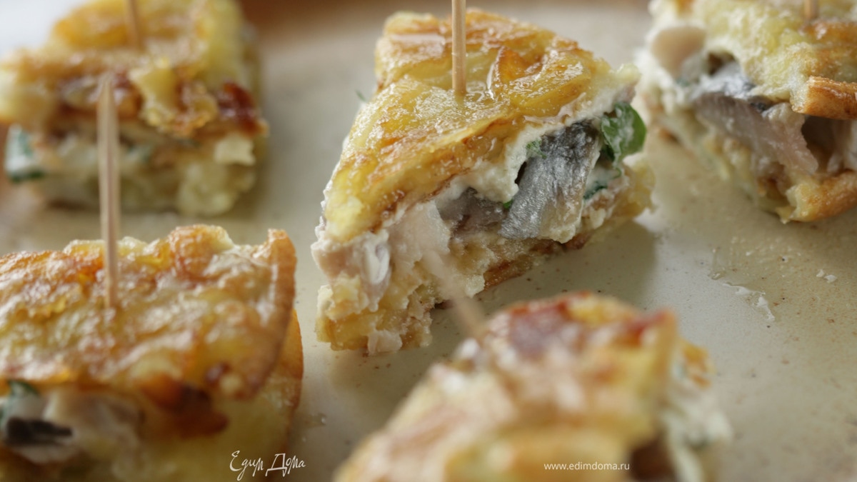 Омлет с сельдью