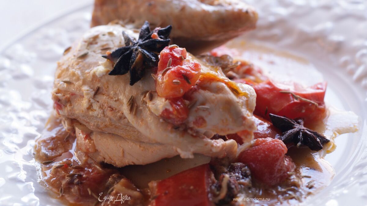Цыпленок в пряностях