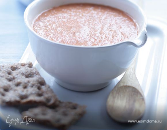 Томатный суп с базиликом  