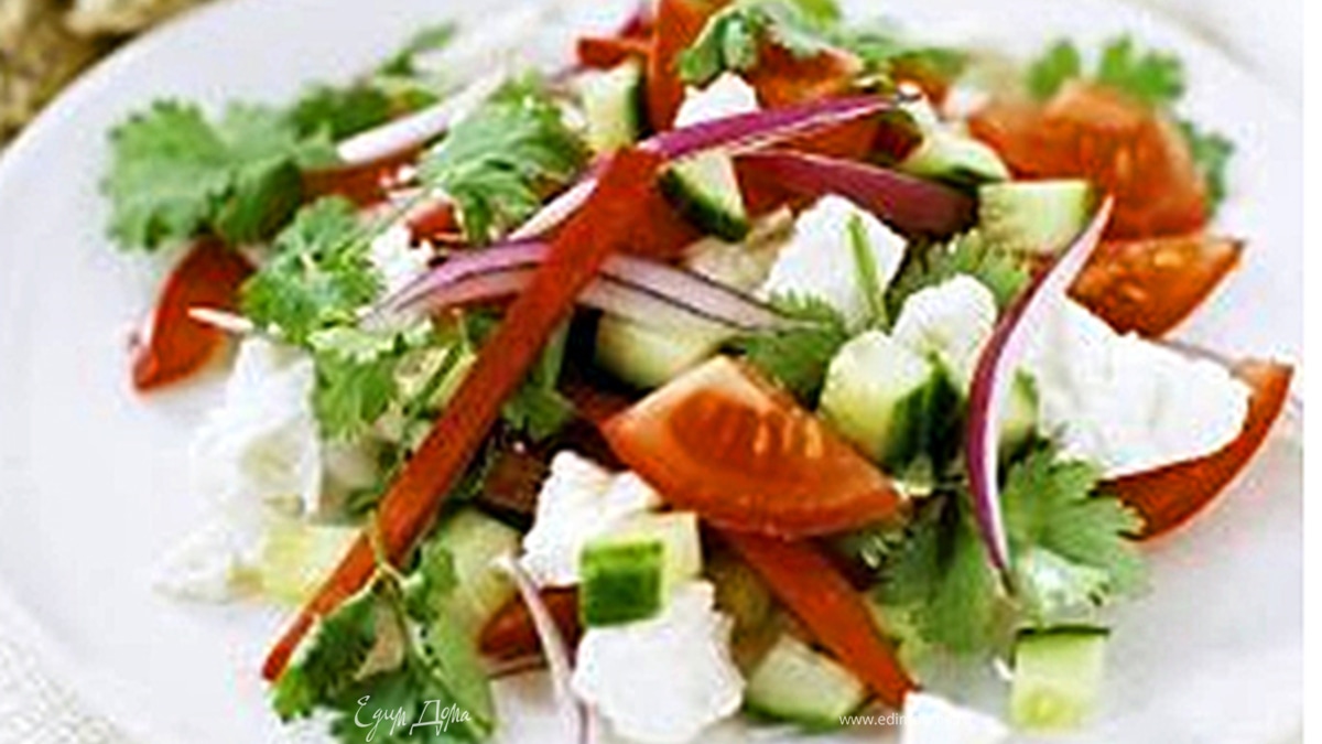 Салат «хорьятики» с сыром фета