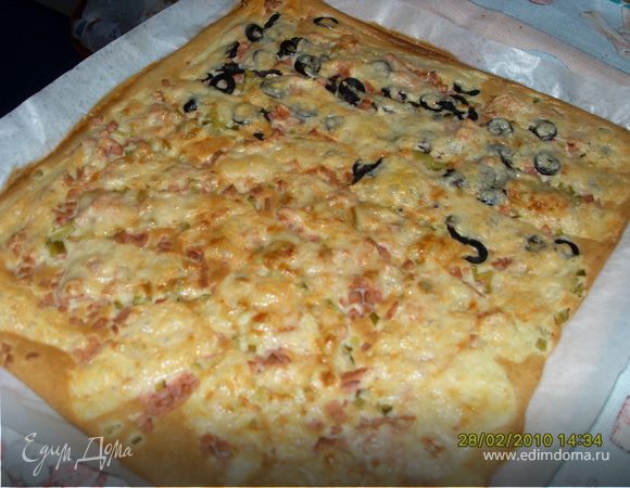 Быстренькая пицца Быстренькая пицца