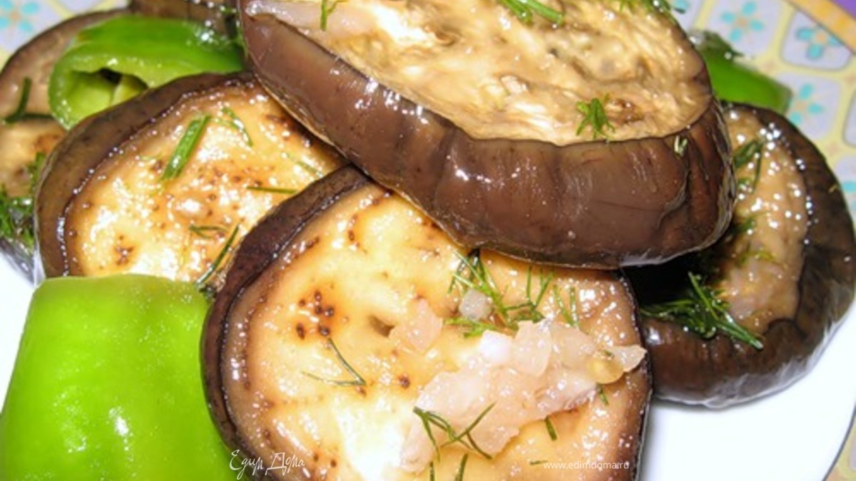 Баклажаны в заливке.