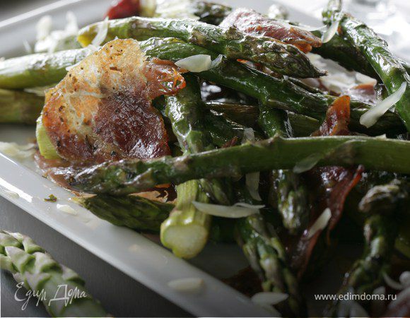 Закуска из спаржи с ветчиной Закуска из спаржи с ветчиной