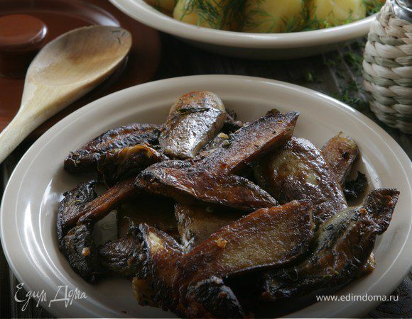 Белые грибы, запеченные с мятой Белые грибы, запеченные с мятой