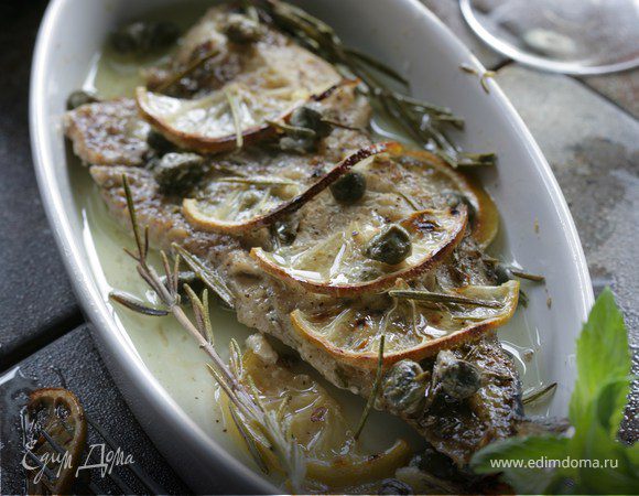 Треска с розмарином и каперсами Треска с розмарином и каперсами