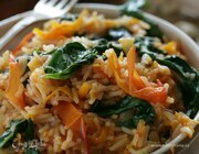 Индийский рис со шпинатом