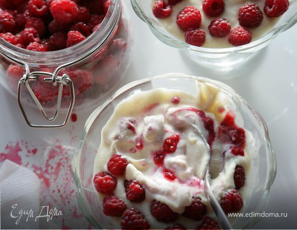 Маскарпоне с малиной Маскарпоне с малиной