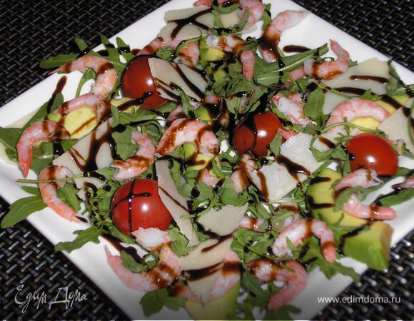 Креветки с руколой Креветки с руколой