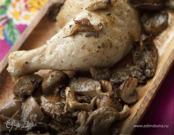Курица с грибами Курица с грибами