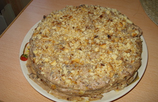 Рецепт Песочный торт с черносливом.