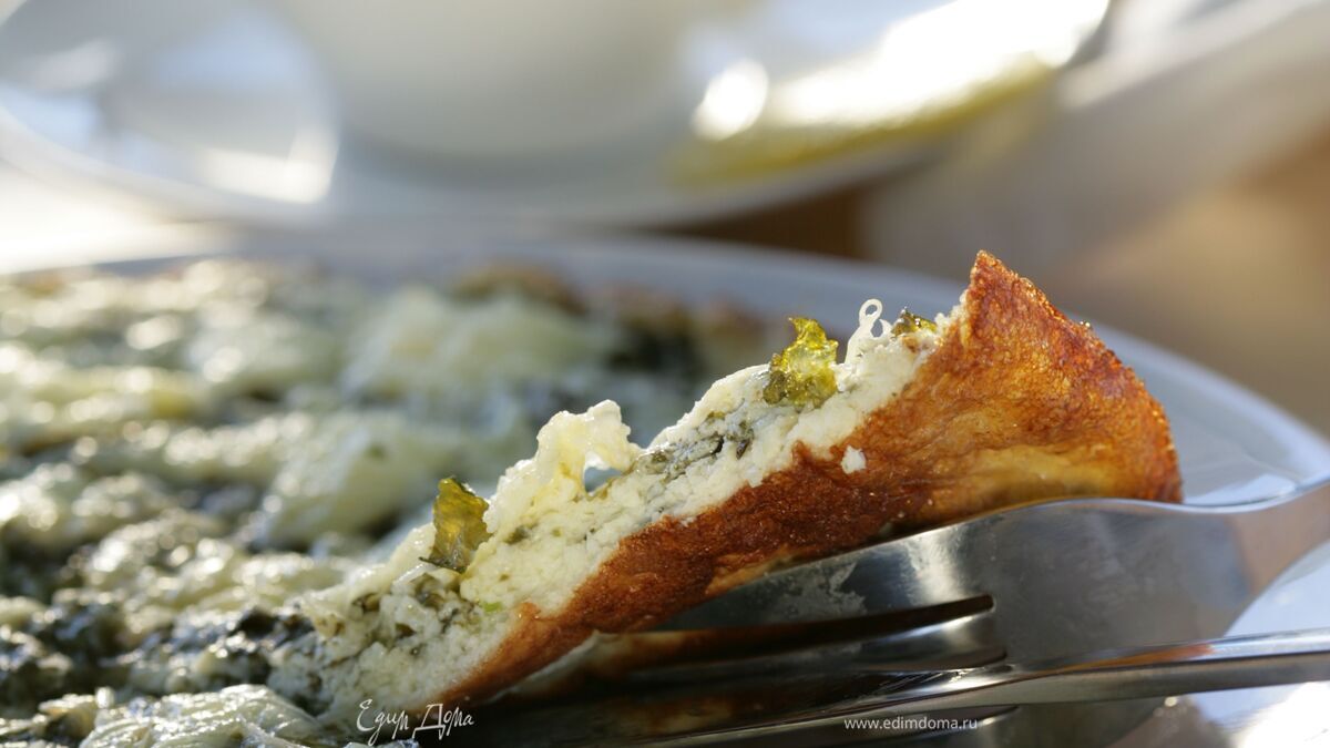 Омлет со щавелем