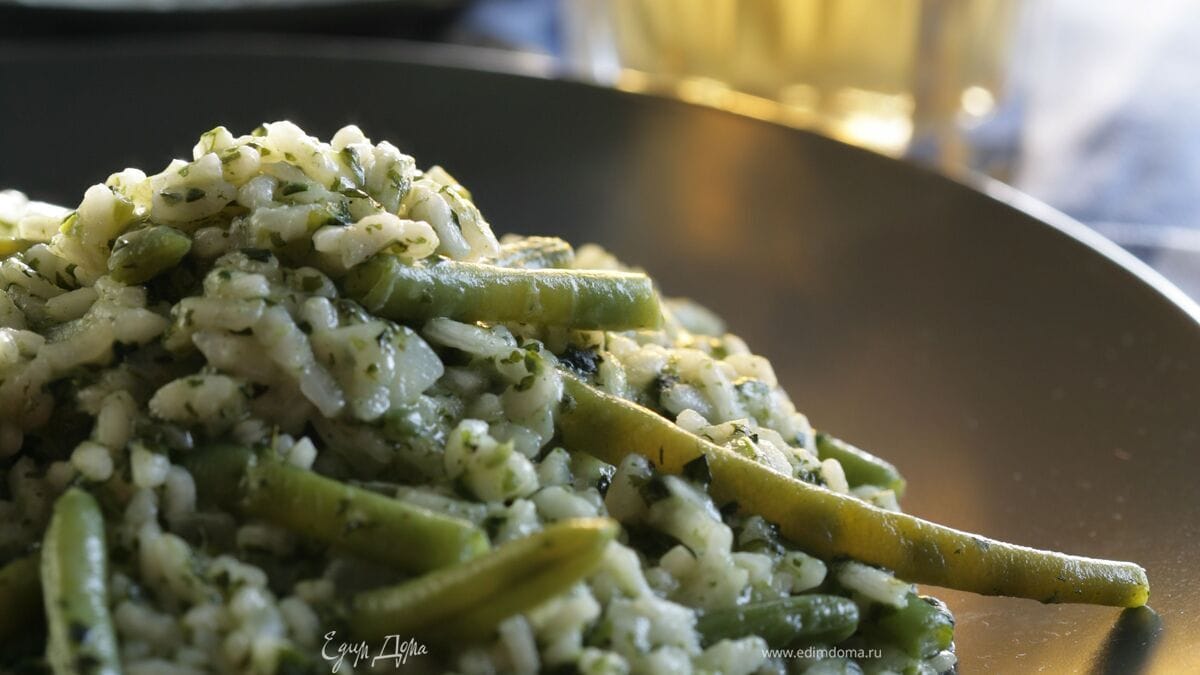 Зеленое ризотто