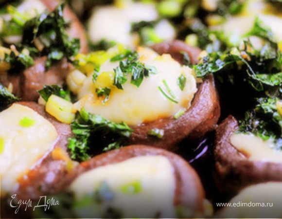 Шампиньоны с сыром Бри Шампиньоны с сыром Бри