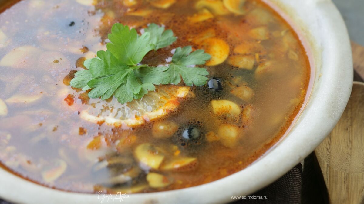 Грибной суп с карри