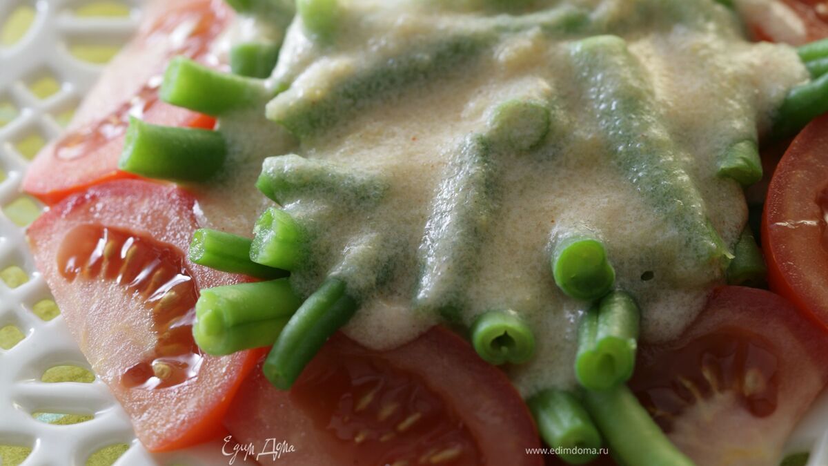 Стручковая фасоль под острым соусом