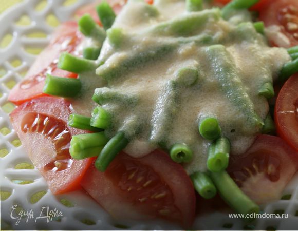 Стручковая фасоль под острым соусом Стручковая фасоль под острым соусом