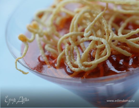 Хрустящие спиральки в сиропе  