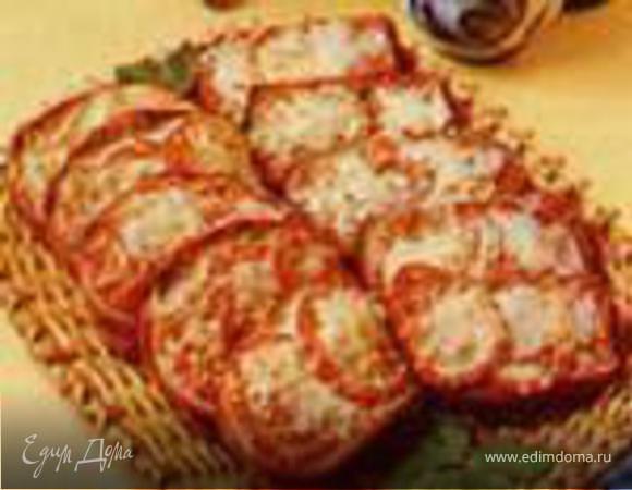 "Тартинки с помидорами и сыром"