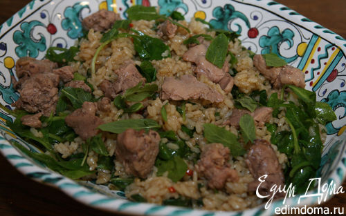 Рецепт Салат из печени трески с рисом
